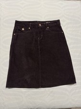 Gap 1969 Bordeaux A Line Corduroy Skirt Size 26/2 Excellent Condition