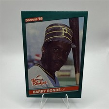 Donruss 1986 The Rookies Rookie Barry Bonds #11 Pittsburgh Pirates Baseball Card. rookie card picture