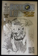 ACTION LAB DOG OF WONDER 1 D VARIANT COMIC SIGNED VITO DELSANTE ADAMS 2015 VF/NM
