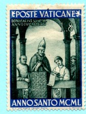 TIMBRE  VATICAN POSTE  ANNEE SAINTE 1949