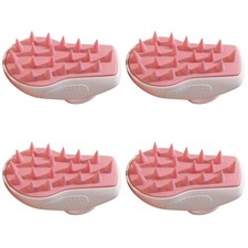 4 Pieces Hairscalp Shampoo Massager Comb Brush for Shower Scrubber