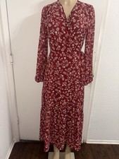  Bar III Women's Printed Wrap Side-Tie Maxi Dress Floral Summer Size M