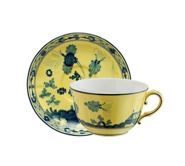 Service Assiettes Plates Richard Ginori Oriente Italiano Cipria - Lot De 6 - 26,5 Cm - Neuf