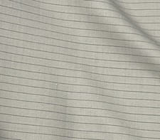 Beige Black Pinstripe Wool Suiting Fabric 60  Width Sold By The Yard