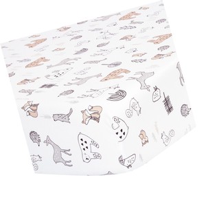 Tillyou Microfiber Forest Woodland Crib Sheet Silky Soft Animals