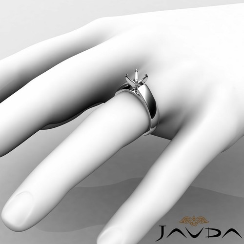 7g Cathedral 4 Prong Claw Solitaire Semi Mount Engagement Ring Setting 5.5mm. - Picture 16 of 30