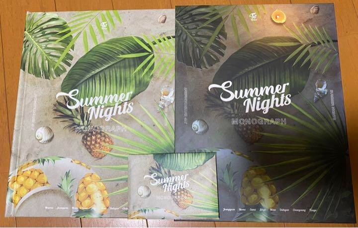 TWICE モノグラフ Summer Nights 写真集 特典トレカ付き TWICE MONOGRAPH Summer Nights 2018 Official Photobook with