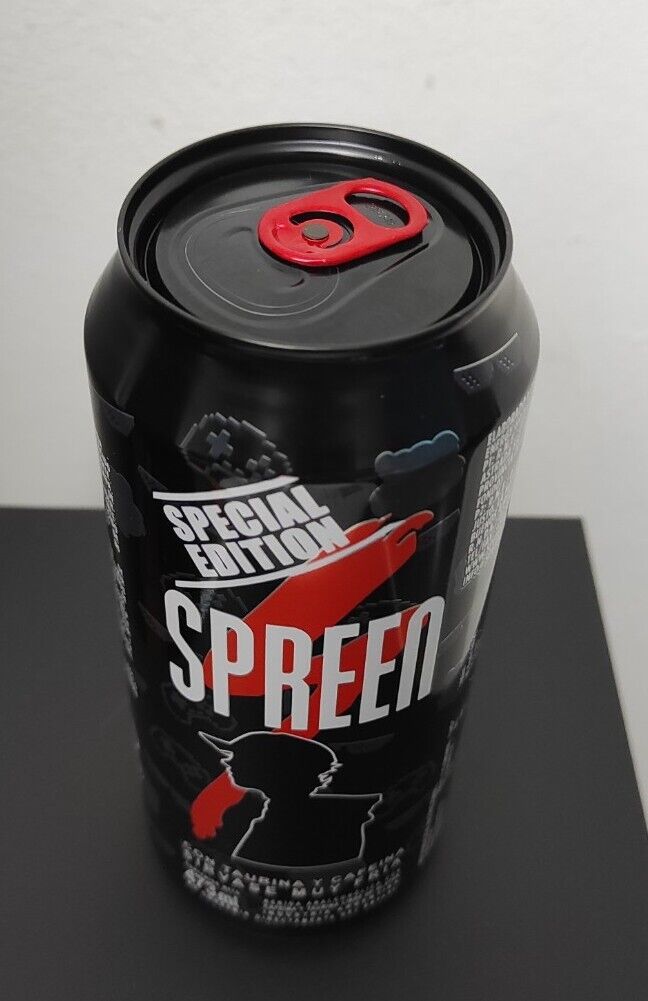 Spreen Streamer Energy Drink EMPTY cans Argentina Can Speed Gamer