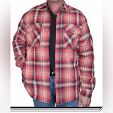 NWOT Grizzly Mountain Men's SherpaLined Flannel Shirt Shacket Size Small