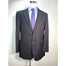 Lauren Ralph Lauren Blazer Jacket 42L Black 2 Button Sport Coat