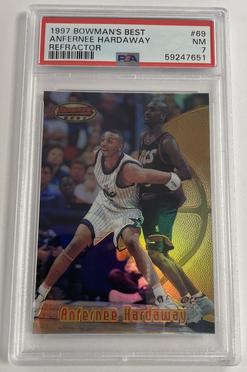 Anfernee Penny Hardaway 1997-98 Bowman's Best #69 Refractor PSA 7