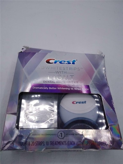 Crest 3d White Whitestrips With Light Teeth Whitening Kit
