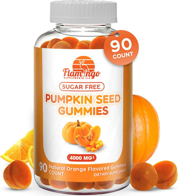 Pumpkin Seed Oil Gummies (4000Mg) Sugar-Free Naturally Flavored- Pumpkin Seed...