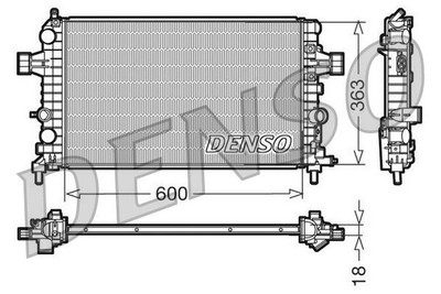 Denso DRM20103 Kühler, Motorkühlung für OPEL