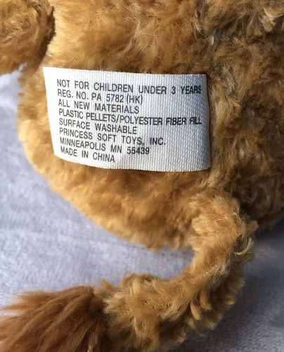 Mini 6”1999 PRINCESS SOFT TOYS Plush Tan Brown Lion - Picture 4 of 6