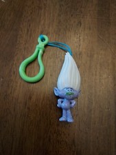 Dreamworks Trolls Glitter Guy Diamond 2.5" PVC Backpack Keychain Figure Clip