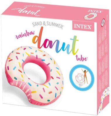 INTEX Schwimmring Donut Pink Wasser Schwimm Reifen Pool Party Ring Bade Spaß neu