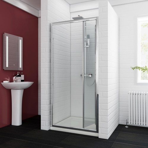 Folding Showe Door Bifold Shower Screen Wall to Wall Size 800/860/900/1000mm - Picture 2 of 22