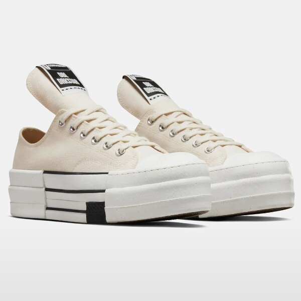 Converse Unisex Adults x DRKSHDW Double Darkstar Overdye Chuck 70 High Top Tan Converse Rick Owens X Drkshdw Dbl Drkstar Chuck 70 High  main image 4
