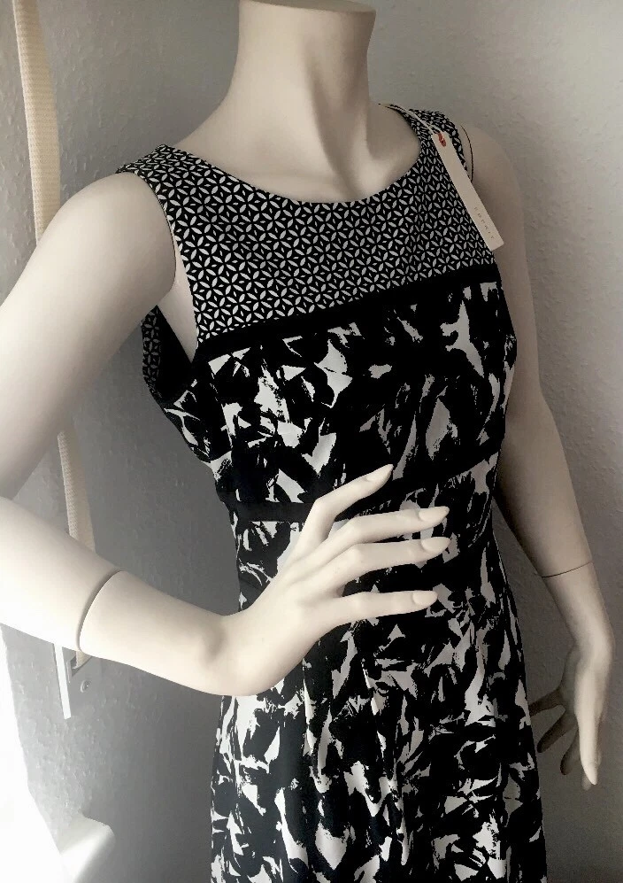 Kleid schwarz weiß festlich Clearance