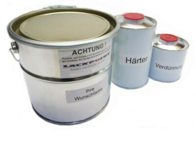 5 Liter Set 2K Paint Alfa Romeo 013 Biancospino No Clear Varnish Lackpoint White