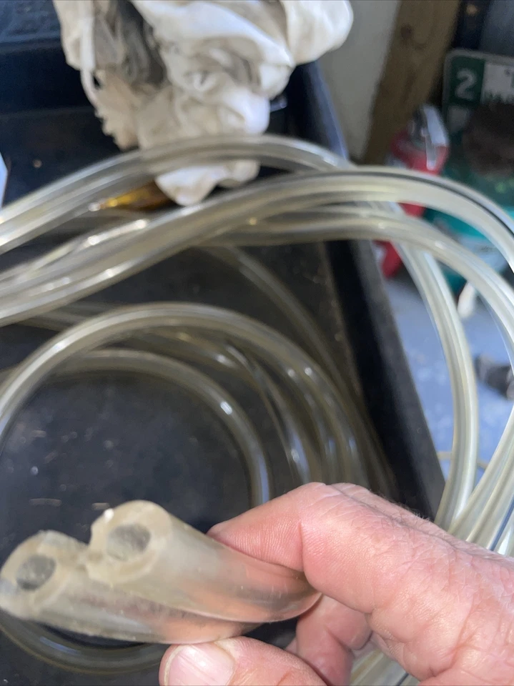 Transflow Clear/Black Dual  Silicone Vacuum Tubing 1/2” OD, 1/4” ID, 28’ Length - Image 2 of 4