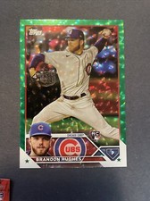 2023 Topps Series 1 BRANDON HUGHES RC GREEN ICE FOIL BOARD /499! Rookie #97