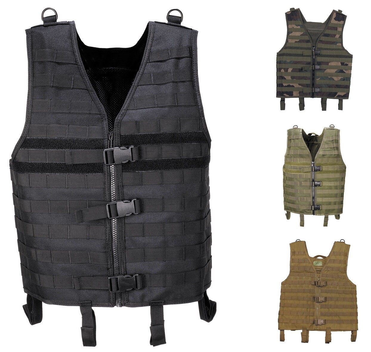 Thumbnail - Weste Molle Light Modular Army Einsatzweste Einsatz Gotcha Paintball