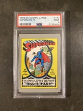 1992 DC COMICS CARD SUPERMAN SERIES 1 CARD 177 GRADED PSA 9 MINT