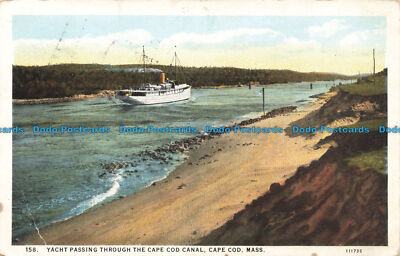 R676911 Mass. Yacht durchquert den Cape Cod Kanal. Cape Cod. E. D. West
