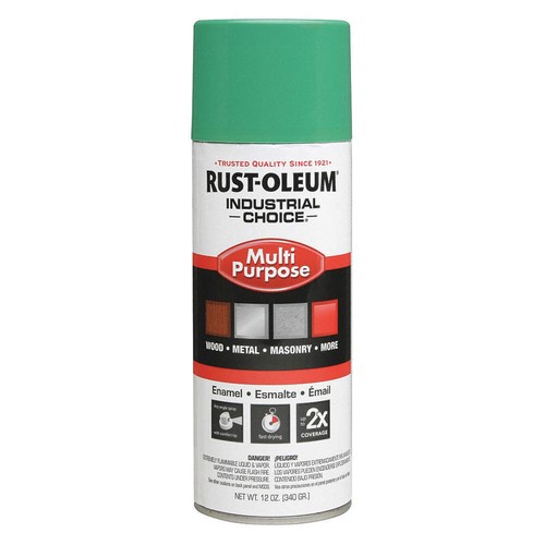RUST-OLEUM 1633830 Spray Paint,OSHA Safety Green,12 oz. 6KN93