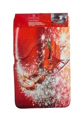 TRIS TAPPETO BAGNO CON COPRI WC SET BAGNO TAPPETI NATALE MERRY christmas