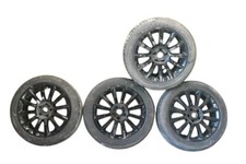 14-15 Maserati Alfieri 18" Alloy Wheel Rim Set of 4 W / Tires 670010977 OEM