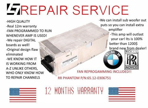 BMW 745li 750li 760li Amplifier Repair Service. Logic 7. Warranty 1 ...