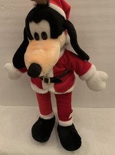 Disney Goofy Santa VTG Plush Stuffed Toy Animation Anthropomorphic Dog Xmas 18  