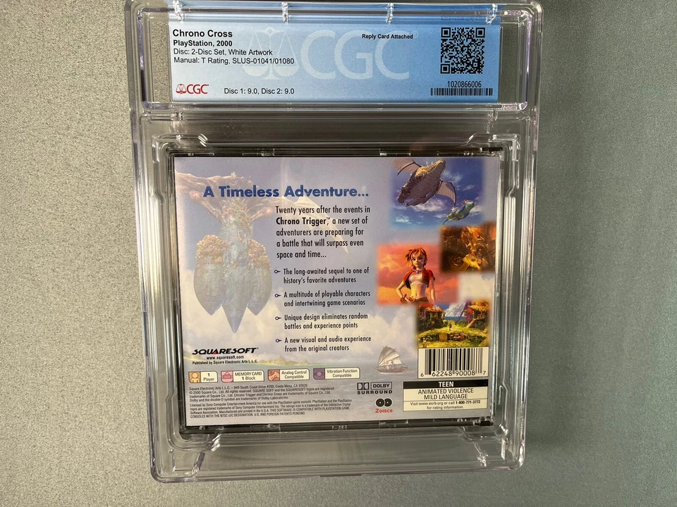 Chrono Cross PlayStation Ps1 Complete Black Label CGC 9.2 - Image 2 of 4