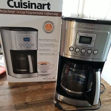 Cuisinart Coffee Maker 14 Cup - Stainless Steel Automatic Drip Program DCC-3200