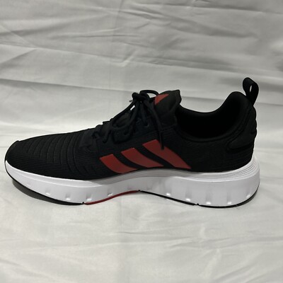 ADIDAS SWIFT RUN 23 Running Training Shoes Black Red Mens 