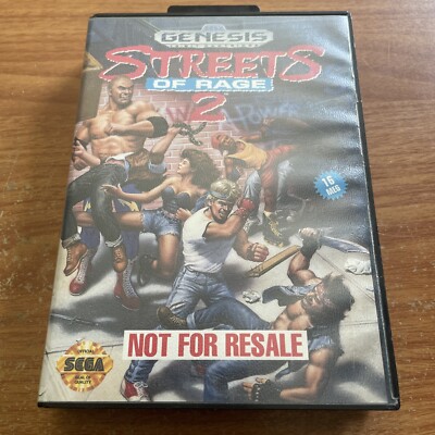 Streets of Rage 2 Sega Genesis Complete CIB Game Not For Resale