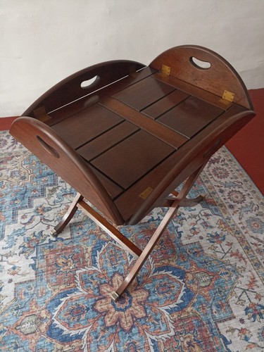 REPRODUX Tisch mit abnehmbaren Tablet, restauriert, Butlertisch - Bild 5 von 9