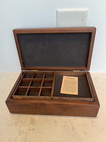Bolstad - High-end Keepsake Black Walnut Wooden Jewelry Box 12” x 7” x 4” - Picture 7 of 17