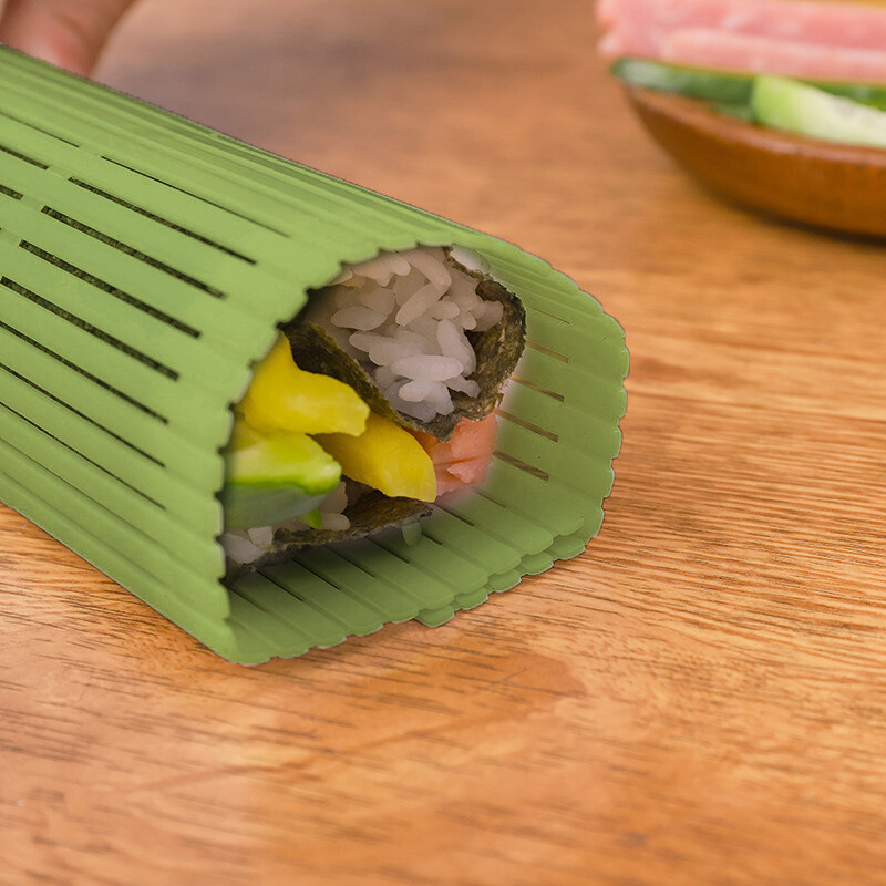 Green Plastic Sushi Kimbap Sushi Roll Making Rice Diy Chopsticks