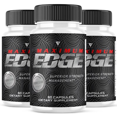 (3 Pack) Maximum Edge Pills, Maximum Edge Overall Health Support (180 Capsules)