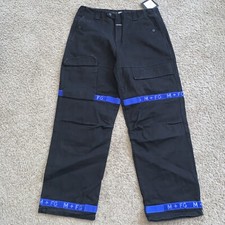 Vintage-Marithe Francois Girbaud M FG Shuttle Black Designer Pants 90s HipHop 38