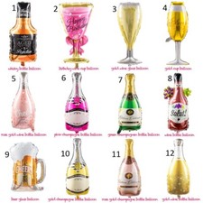 Champagne, Bottle, Glass, Wine, Whiskey, Beer,drink, foil Balloons &ndash; for party