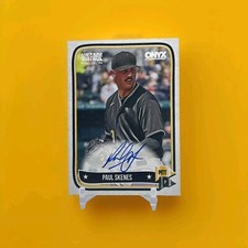 Paul Skenes 2024 Onyx Heritage On Card Auto RC Rookie Pirates ROY Blue Ink MLB 