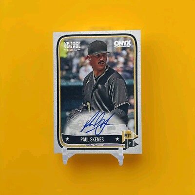 Paul Skenes 2024 Onyx Heritage On Card Auto RC Rookie Pirates ROY