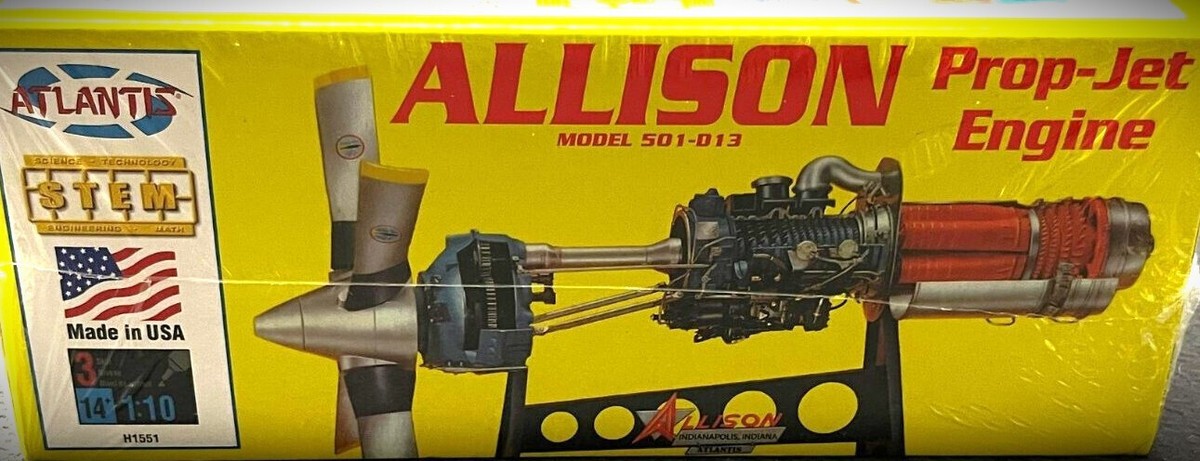 Atlantis AMCH1551 Allison Prop Jet Aircraft Engine Kit 1:10
