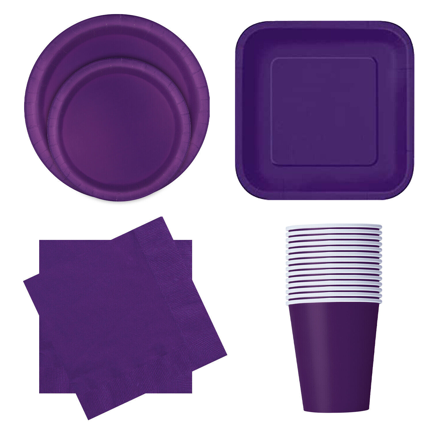 Party Tableware Paper Plates Napkins Plastic Tableware Decorations