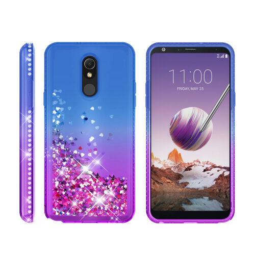 For LG Stylo 5/5 Plus Liquid Dynamic Glitter Bling Cover Case + Screen Protector - Picture 24 of 35